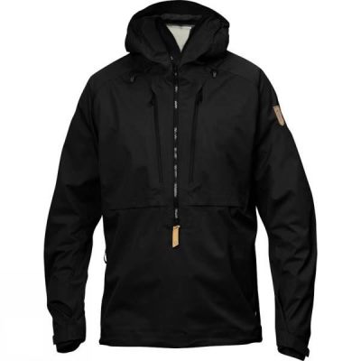 Fjallraven Keb Eco-Shell - Férfi Anorák - Fekete (Magyarország ZAV628193)